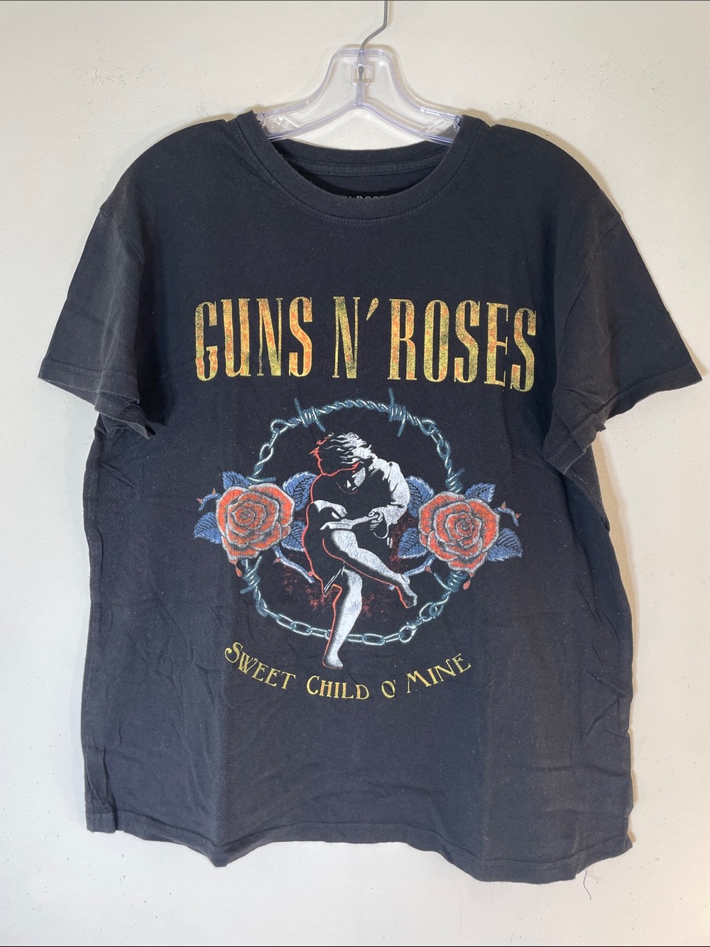 Guns N' Roses Black Graphic Tee - Sweet Child O' Mine. Men's L.
